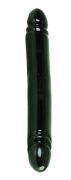 12 inch smooth black double dildo