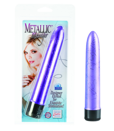 Metallic Massager Vibrator- Purple