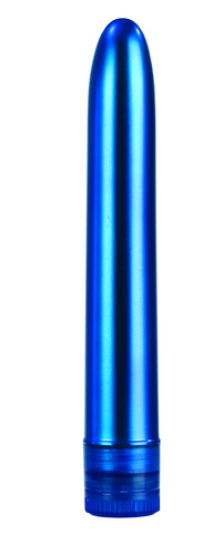 Metallic Shimmers 6 inch Vibrator - Blue