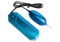 Flicker Metallic Jel-Lee Bullet Vibrator Blue