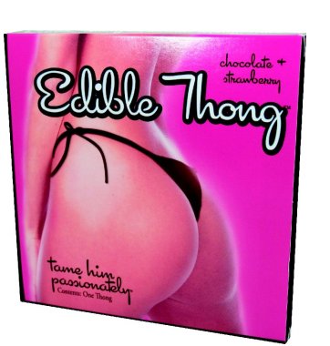 Edible Thong Underwear - Chocolate Strawberry