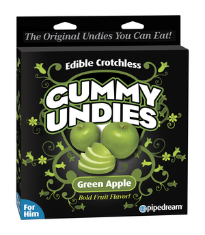 Edible Male Gummy Undies Green Apple