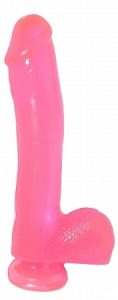 Basix 10 Dong With Suction Cup - Pink
