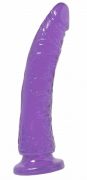 Basix Slim 7 inches Suction Cup Dong Purple