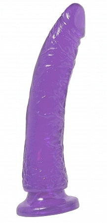Basix Slim 7 inches Suction Cup Dong Purple