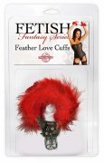Fetish Fantasy Feather Love Cuffs Red