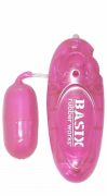 Basix Rubber Works Jelly Egg Vibrator Pink