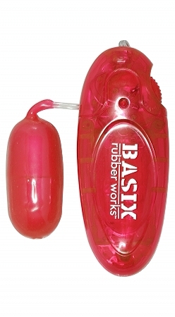 Basix Rubber Works Jelly Egg Red Vibrator