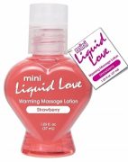 Mini Liquid Love Warming Massage Lotion Strawberry 1.25oz