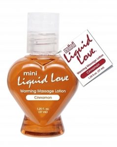 Mini Liquid Love Warming Massage Lotion Cinnamon 1.25oz