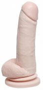Basix Rubber 8 inches Dong Suction Cup Beige