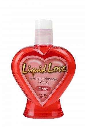 Liquid Love Warming Massage Lotion Cherry 4oz