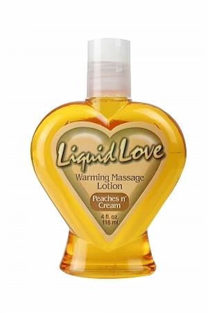 Liquid Love Warming Massage Lotion Peaches N Cream 4oz