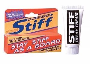 Stiff Delay Control Cream For Men .5oz Tube