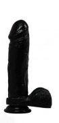 Hard Steel 9inch Dildo - Black