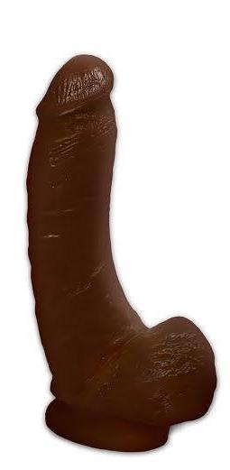 Hard Steel Monster 9" Brown Dildo