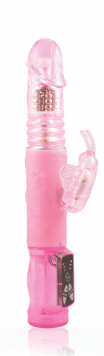 Butterfly Stroker Mini with Thrusting Rotating Shaft-Pink