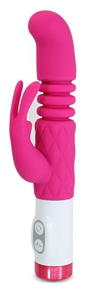 G Rabbit Plush Stroker Pink Vibrator