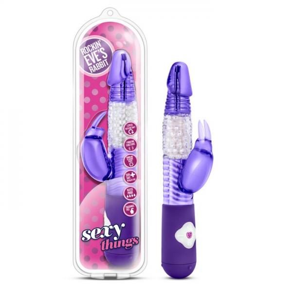 Sexy Things Rockin Eves Rabbit Vibrator Purple