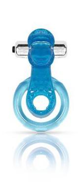 The Tongue 7 Speed Vibrating C ring - Blue