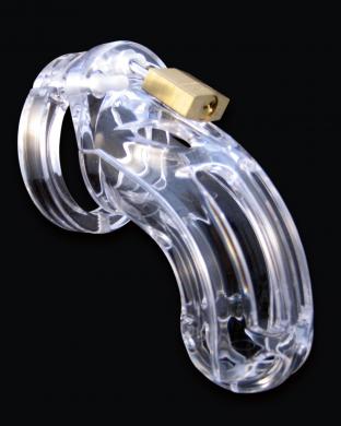 CB-6000 3 3/4" Curved Cock Cage and Lock Set - Clear