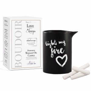Love In Luxury Soy Massage Candle Black Lace 5.2oz