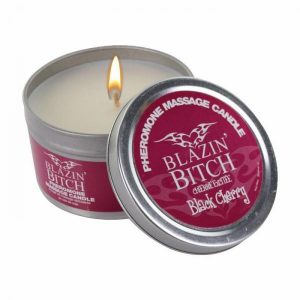 Blazin Bitch Pheromones Soy Massage Candle 4 ounces