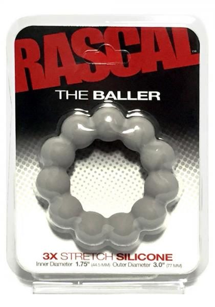 The Baller 3X Stretch Silicone Cock Ring Smoke