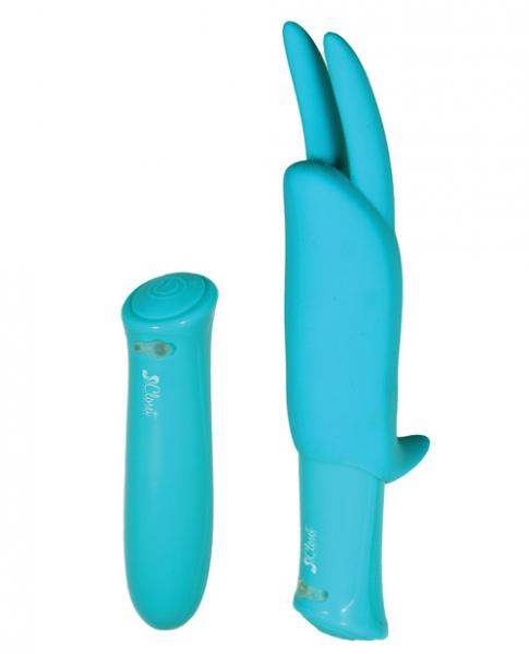 Isabella Rechargeable Bunny Set Turquoise Blue Vibrator