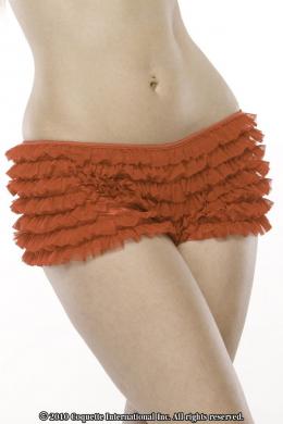 Ruffle Shorts W/Back Bow Red O/S