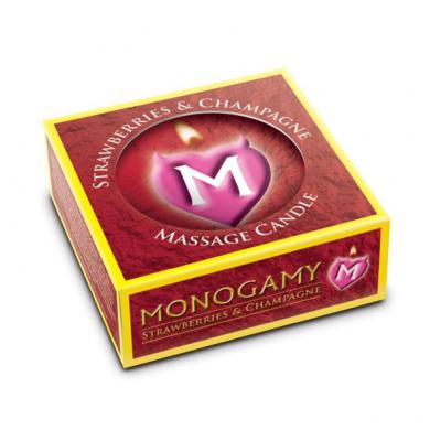 Monogamy Massage Candle Strawberries Champagne
