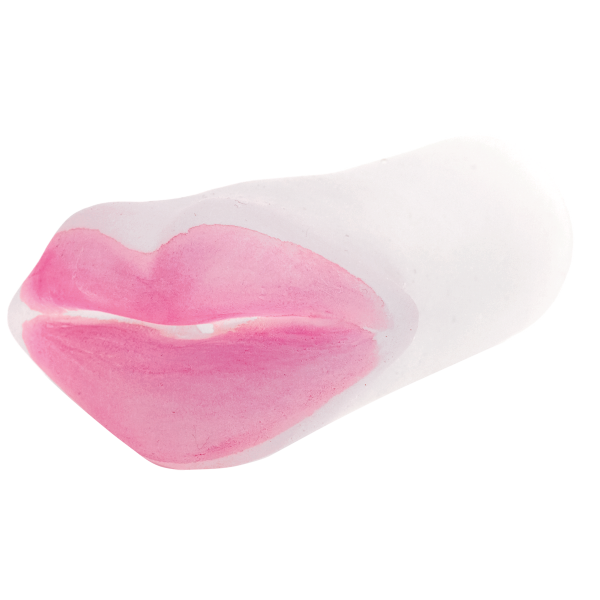 Hot Lips Mouth Masturbator Clear Pink