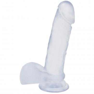 Ballsy Cock With Suction Cup 6in - Clear