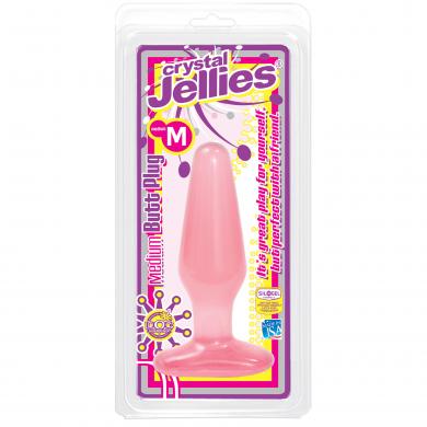 Medium pink Jelly butt plug