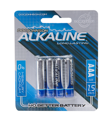 Doc Johnson Alkaline Batteries - 4 Pack AAA