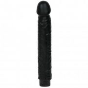 Quivering Cock 10 inches Black Vibrator