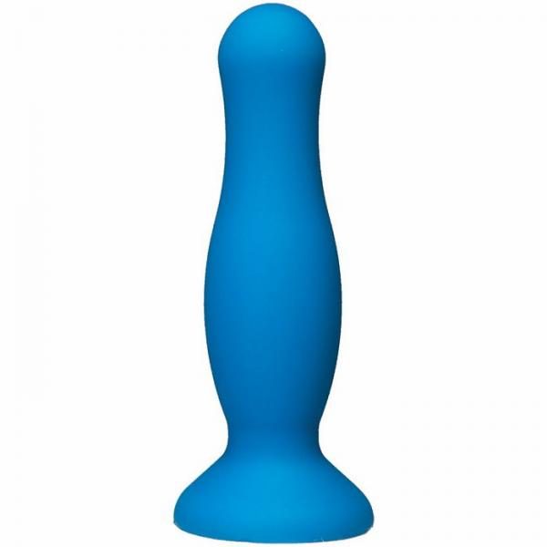 American POP! Mode Anal Plug 4 inches Blue Silicone