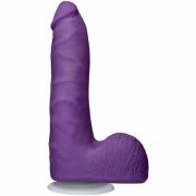 American POP!  Revolution Purple 7 inches Slim Realistic Dildo Balls