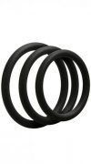 Optimale 3 Silicone C-Ring Set Thin Black