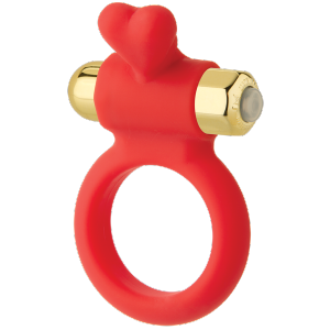 The Heavenly Heart 10 Function Silicone C-Ring Red