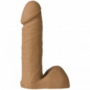 Vac-U-Lock Attachment 6 Inches Realistic Cock Brown