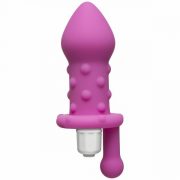 Mood Juicy Beaded Pink Vibrating Butt Plug