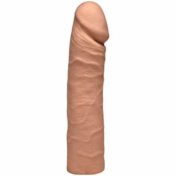 The Double D 16 inches Caramel Ultraskyn Tan Dildo