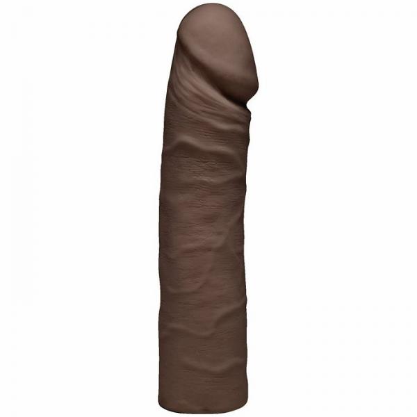 The Double D 16 inches Chocolate Ultraskyn Brown Dildo