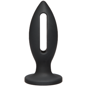 Kink Wet Works 4 inches Silicone Lube Luge Plug Black
