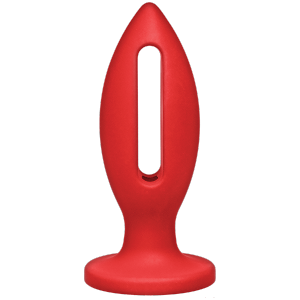 Kink Wet Works 4 inches Silicone Lube Luge Plug Red