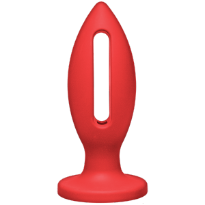 Kink Wet Works 5 inches Silicone Lube Luge Plug Red
