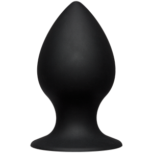 Kink Ace Silicone Anal Plug Large 4.5 inches Black