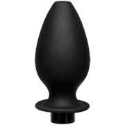 Kink Flow Fill Silicone Anal Douche Accessory Black