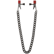 Kink Chain Nipple Clips with Heavy Chain Silicone Tips